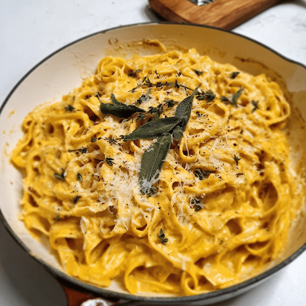 Quick Creamy Pasta: Pumpkin Alfredo Recipe