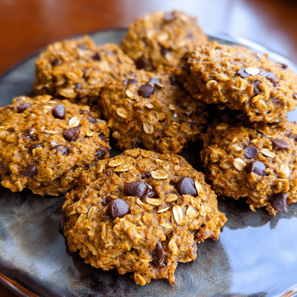 Flourless Pumpkin Oatmeal Cookies