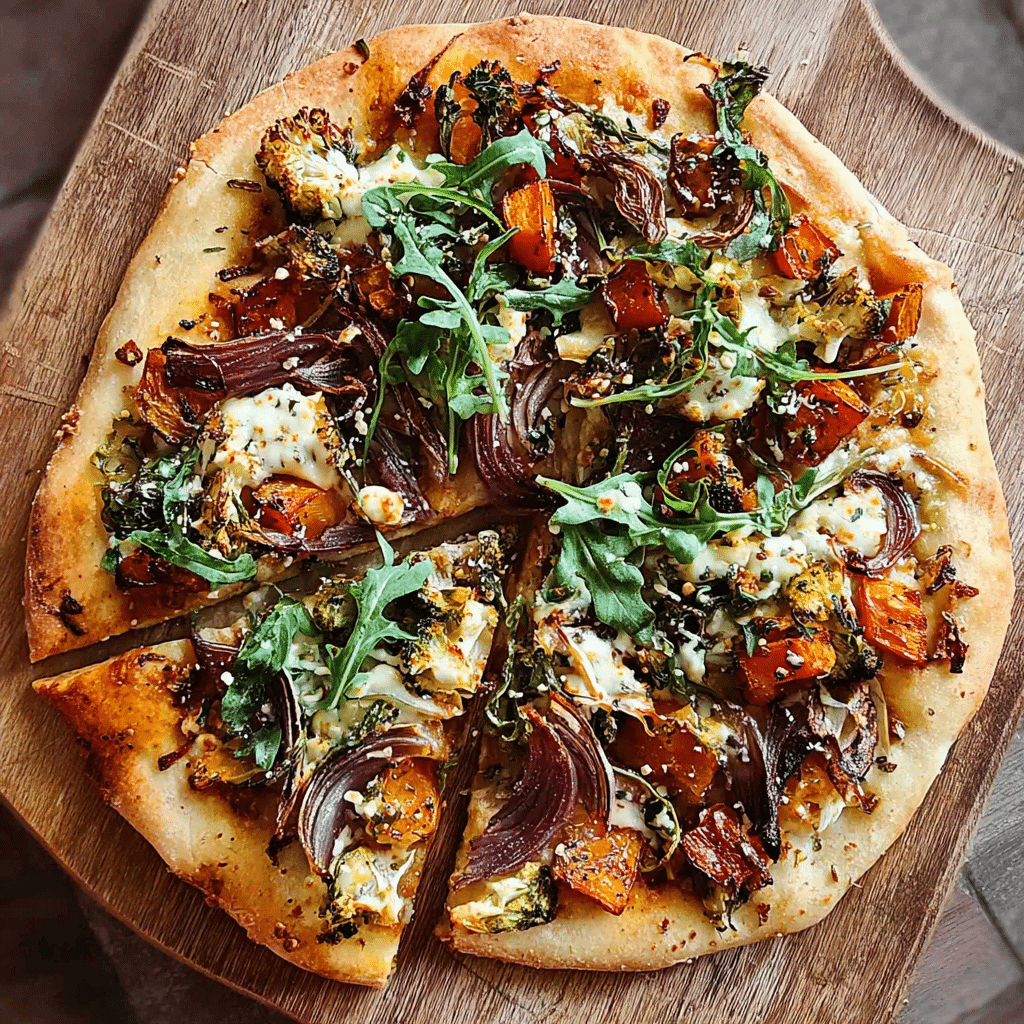 Roasted Fall Vegetable Pizza