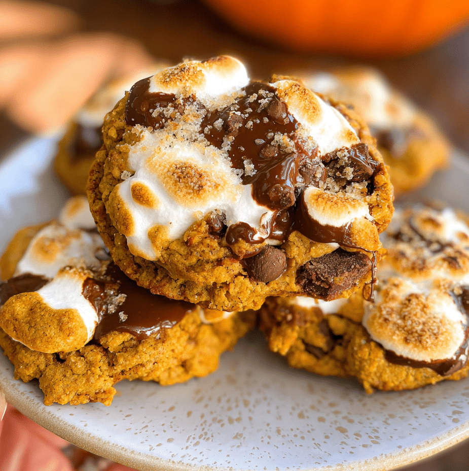 Cozy Treats: Pumpkin S’mores Cookies