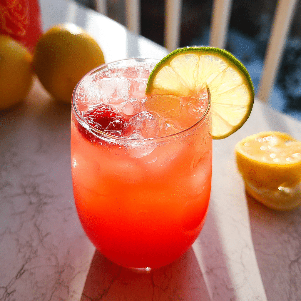 Tropical Fruit Punch Mocktail