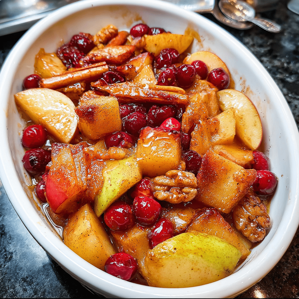 Spiced Hot Fruit Bake