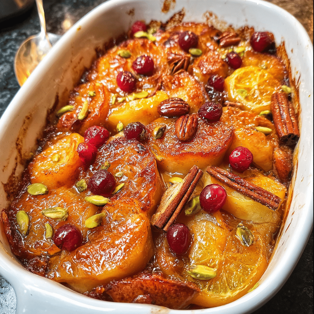 Spiced Hot Fruit Bake