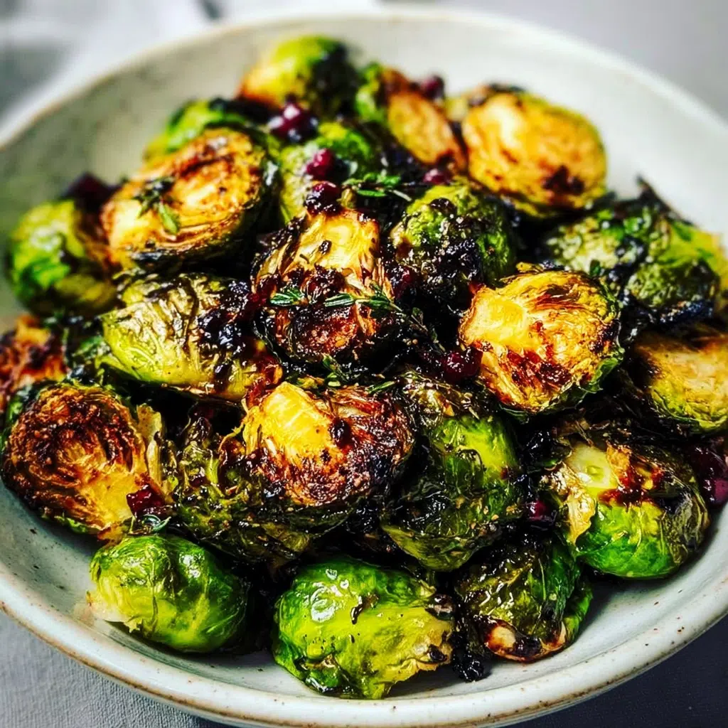 Roasted Brussels Sprouts with Balsamic Glaze