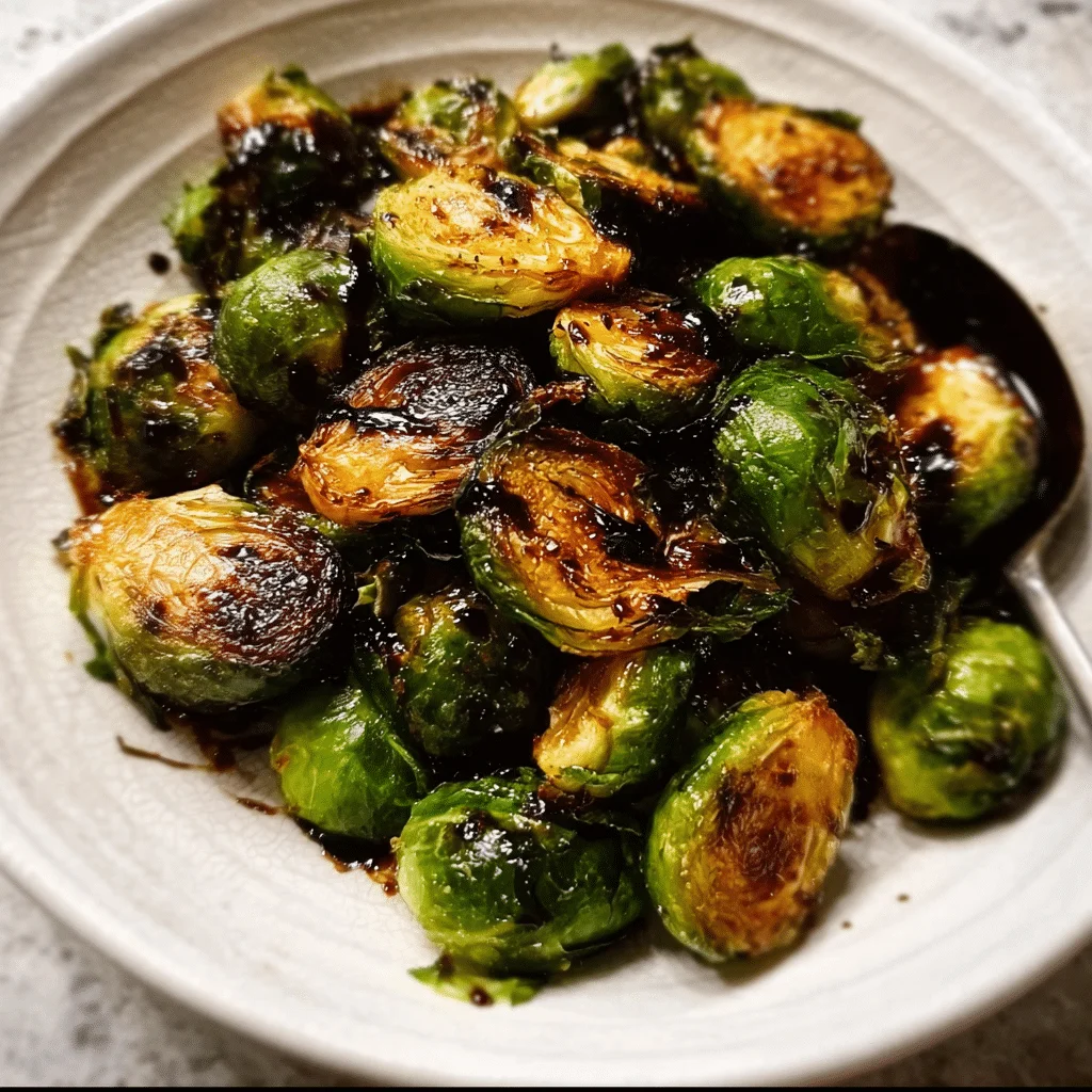 Roasted Brussels Sprouts with Balsamic Glaze