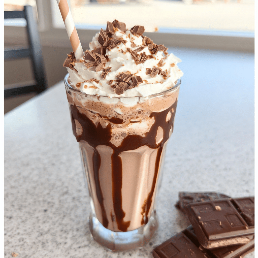 Classic Creamy Chocolate Milkshake