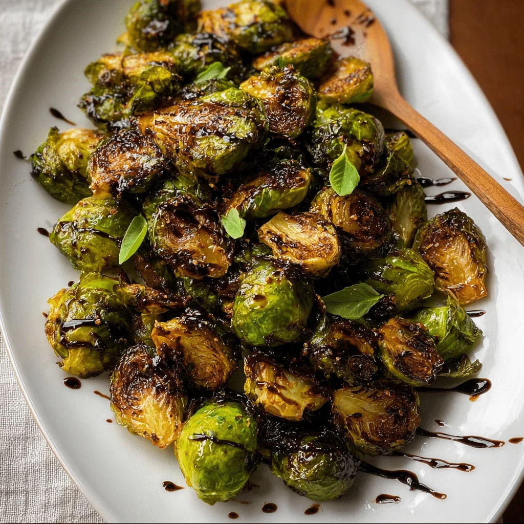 Roasted Brussels Sprouts with Balsamic Glaze