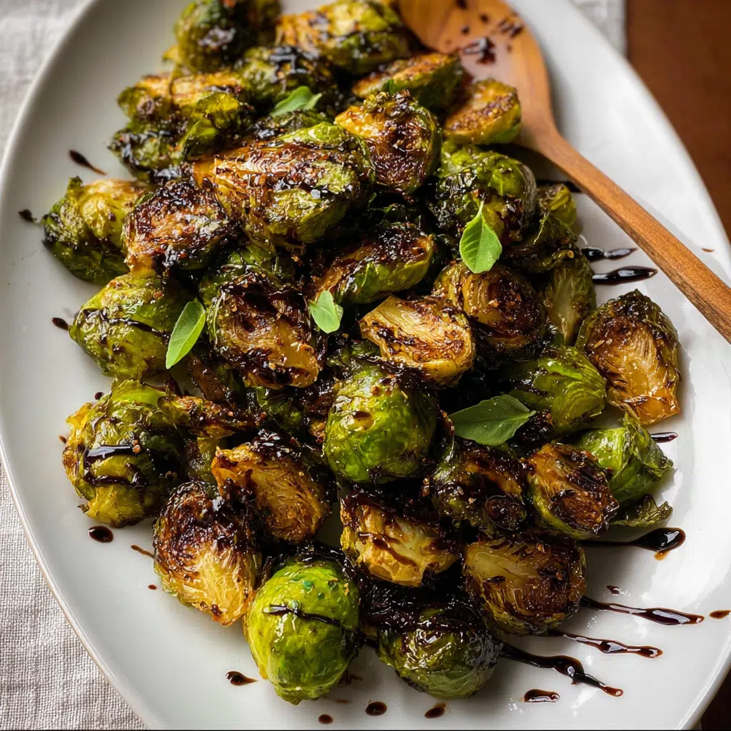 Roasted Brussels Sprouts with Balsamic Glaze