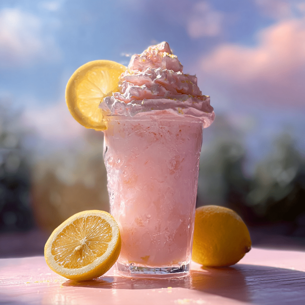 Refreshing Summer Drink: Whipped Pink Lemonade