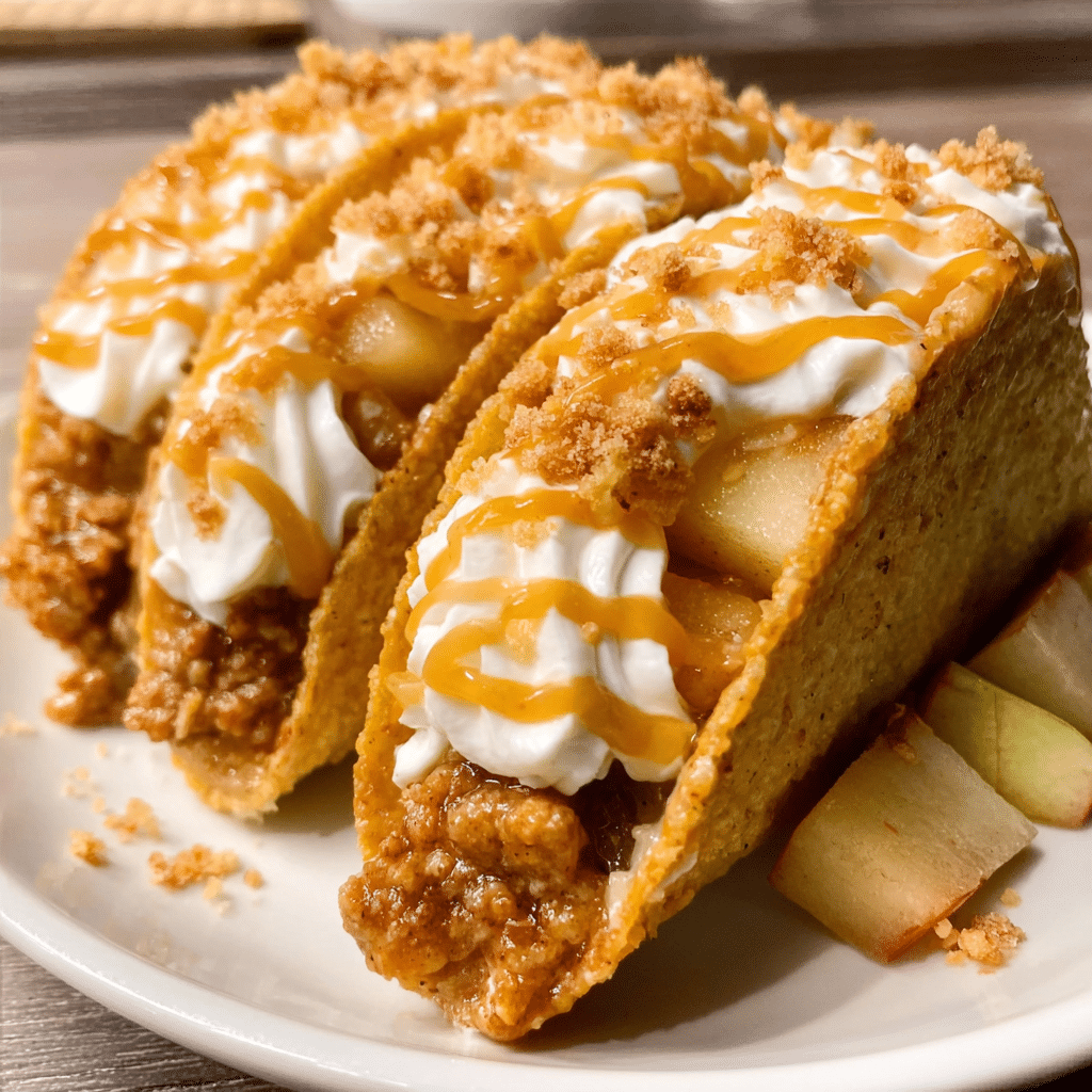 Fun Dessert: Apple Cheesecake Tacos