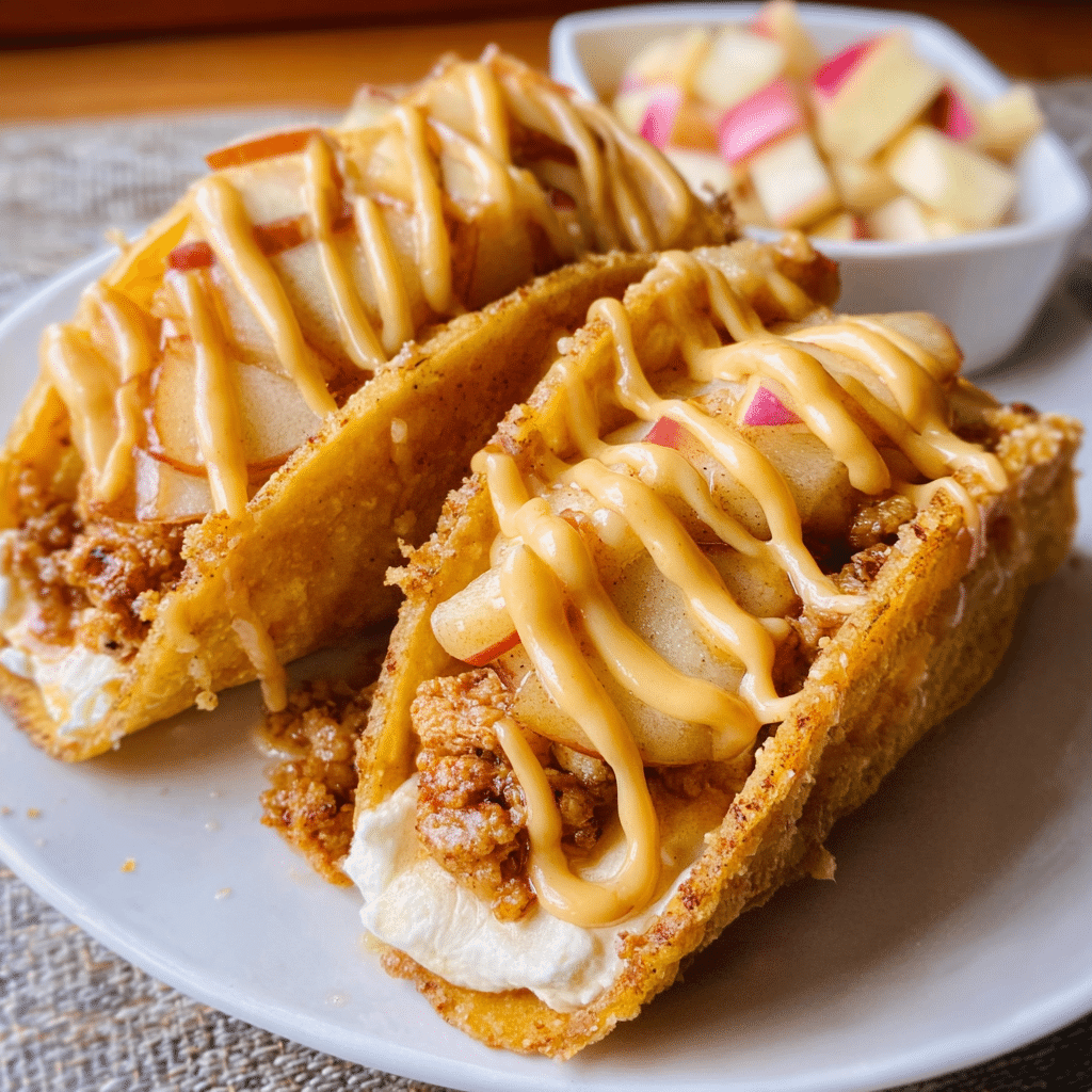 Fun Dessert: Apple Cheesecake Tacos