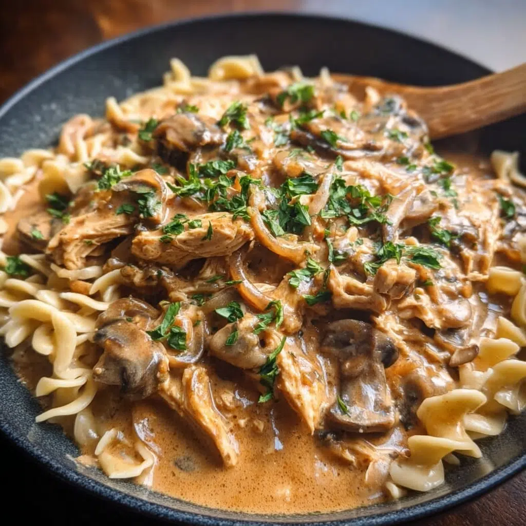 Slow-Cooker Chicken Stroganoff