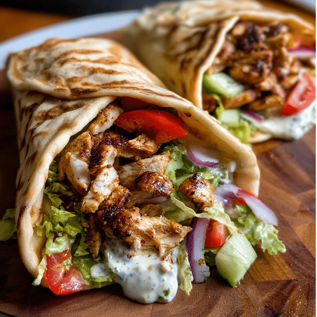 Family Dinner Wrap: Easy Chicken Gyro Wrap Recipe