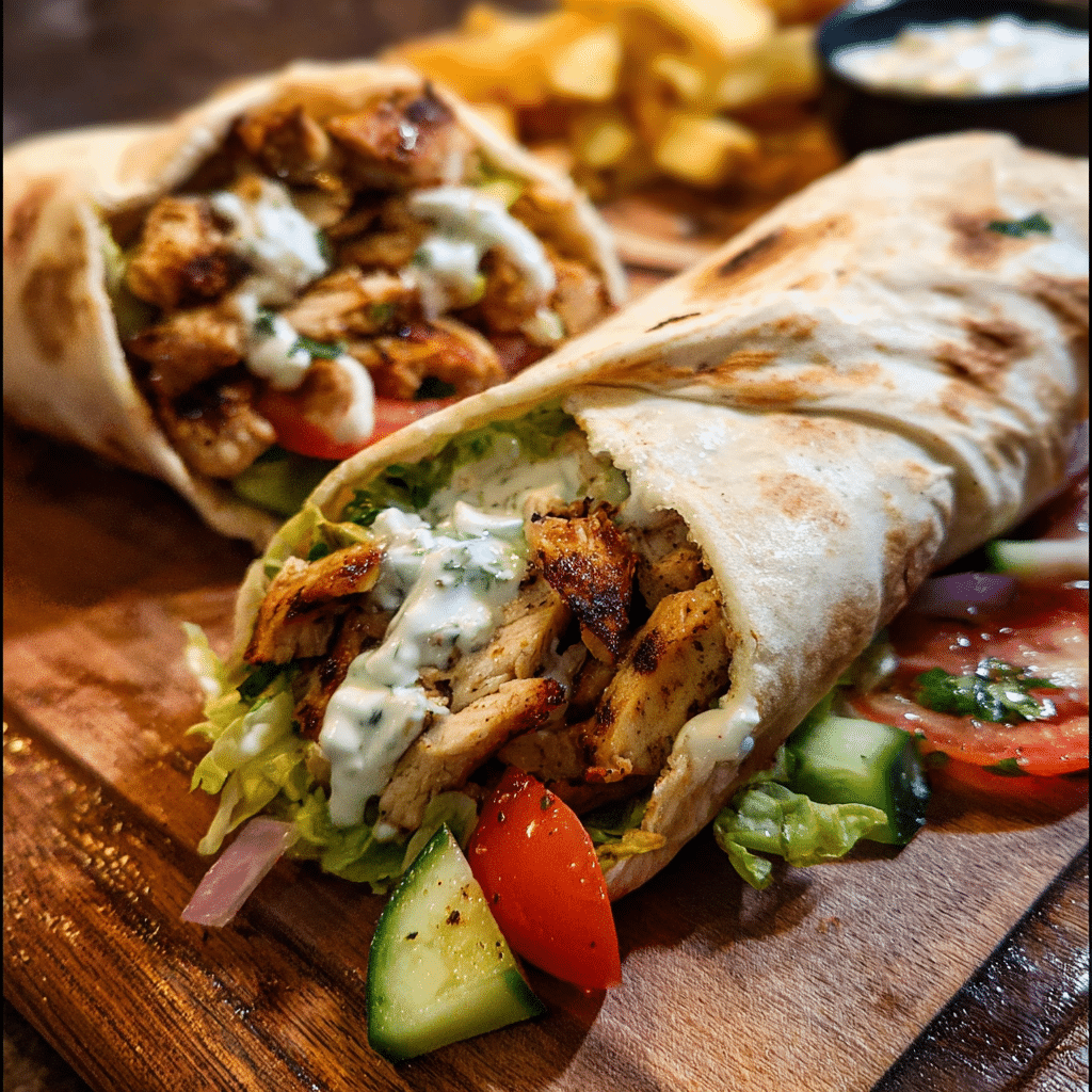 Family Dinner Wrap: Easy Chicken Gyro Wrap Recipe