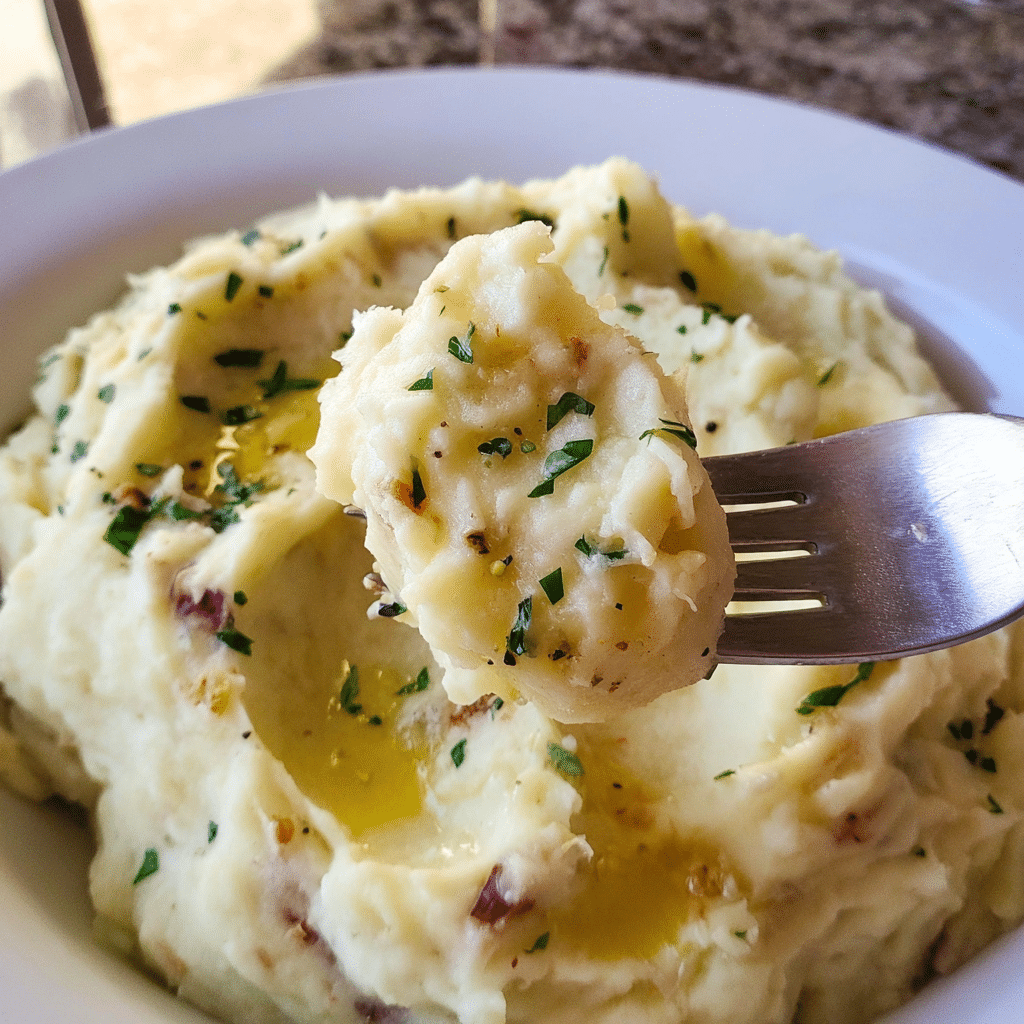 Garlic Parmesan Mashed Potatoes