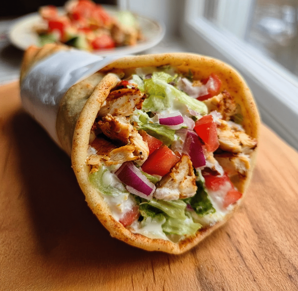 Easy Chicken Gyro Wrap Recipe