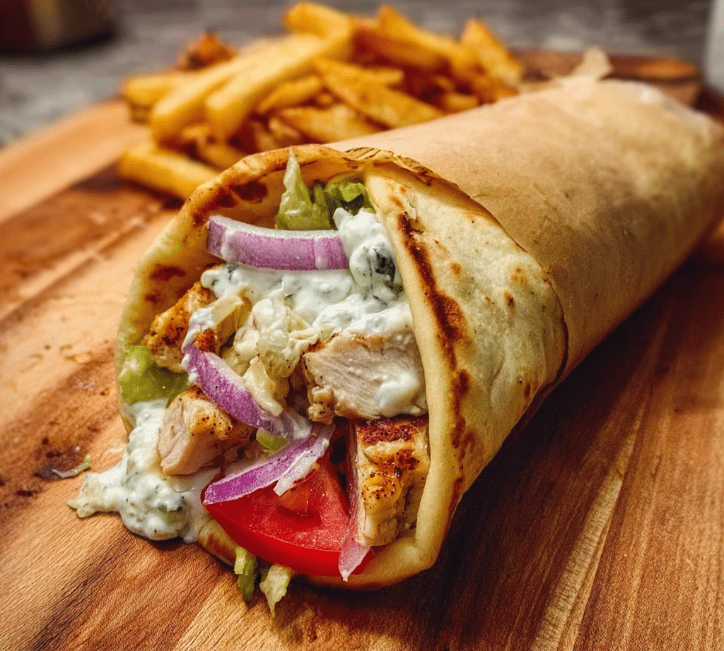 Easy Chicken Gyro Wrap Recipe