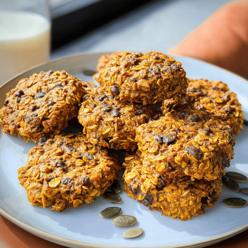 Flourless Pumpkin Oatmeal Cookies