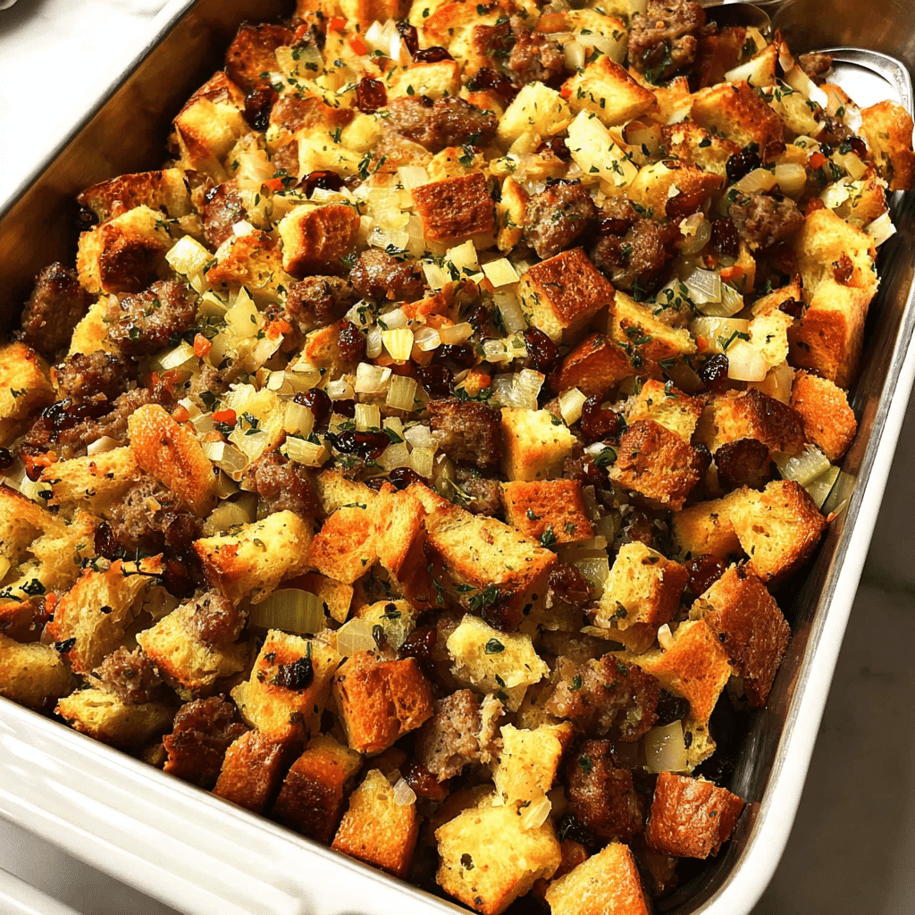 Apple and Sausage Stuffing