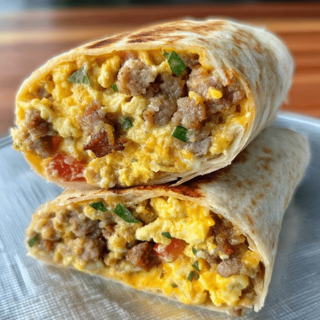 Easy Breakfast Burrito To-Go Recipe