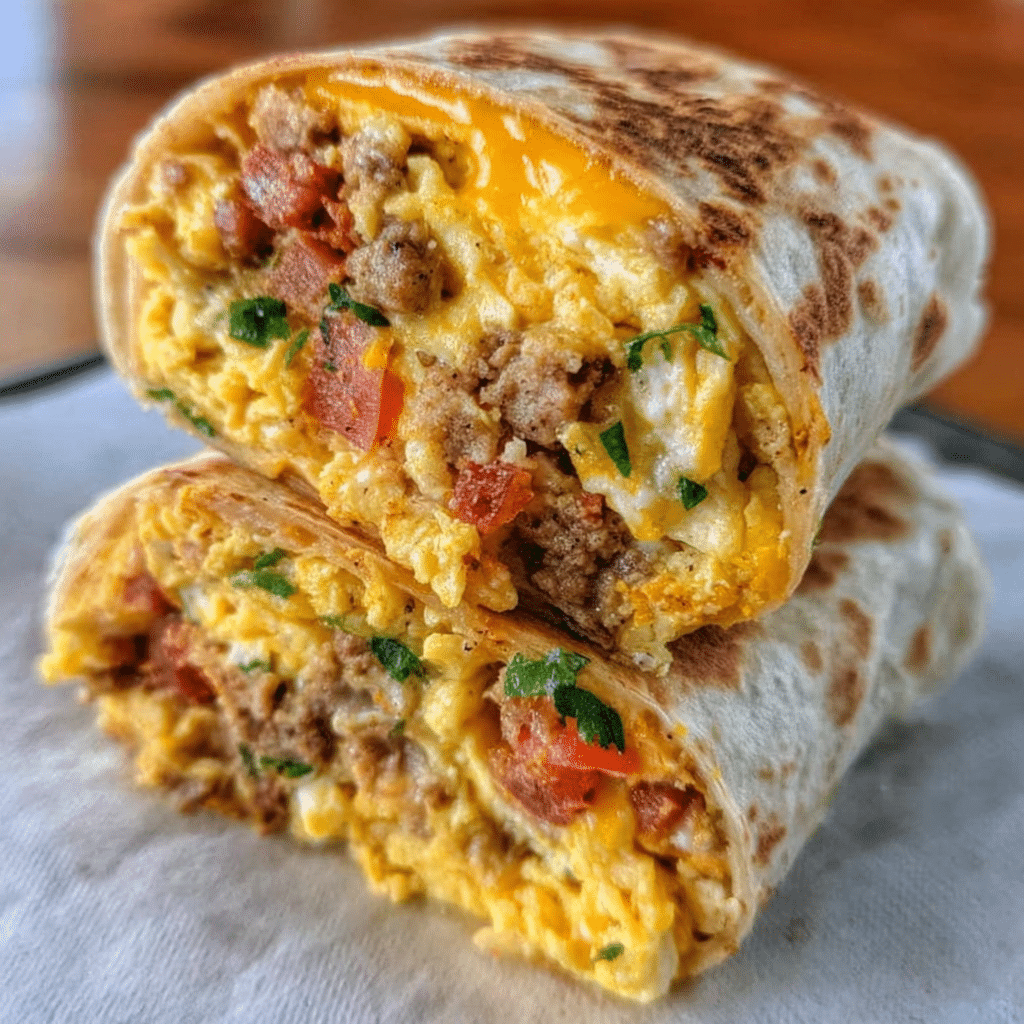 Easy Breakfast Burrito To-Go Recipe