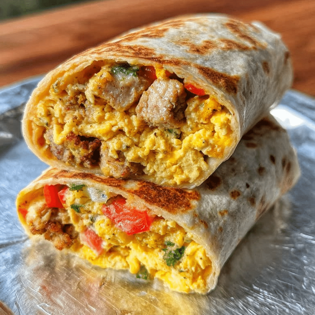 Easy Breakfast Burrito To-Go Recipe