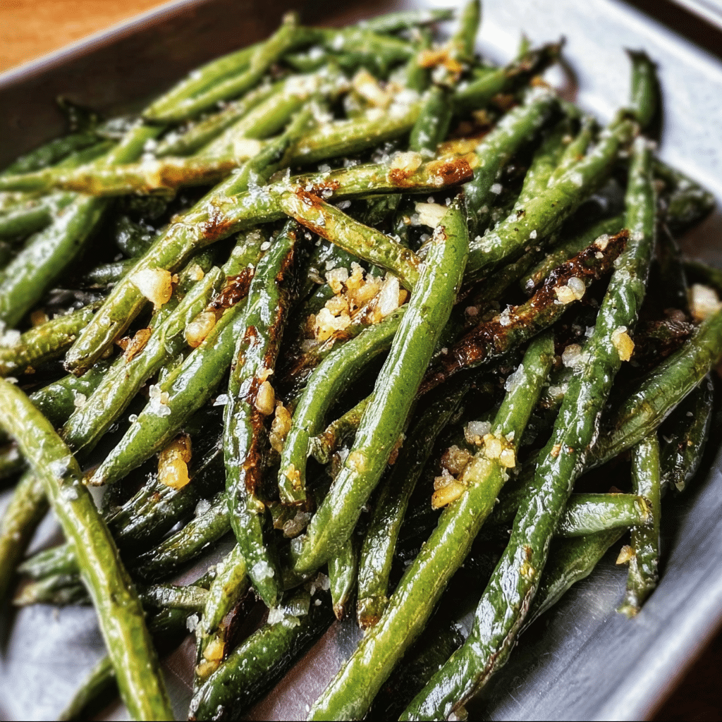 Roasted Garlic Green Beans