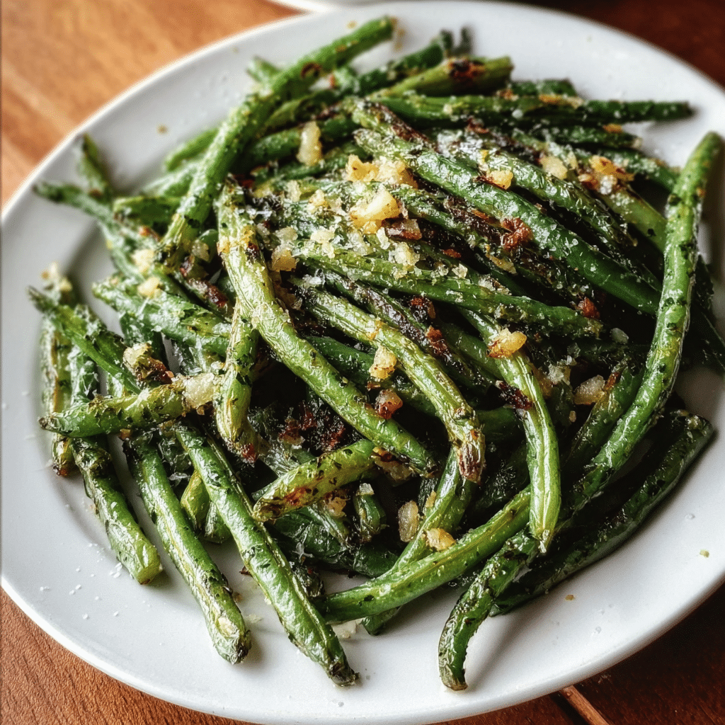 Roasted Garlic Green Beans