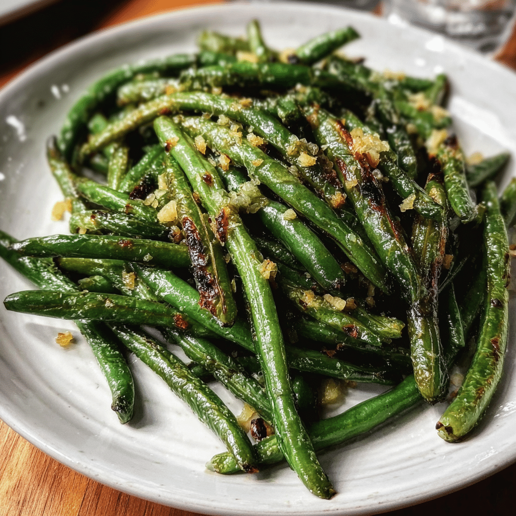 Roasted Garlic Green Beans