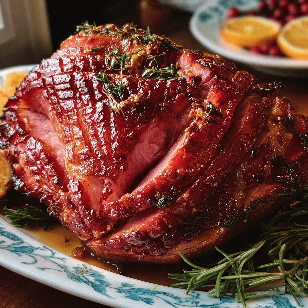 Sweet & Savory Glazed Christmas Ham