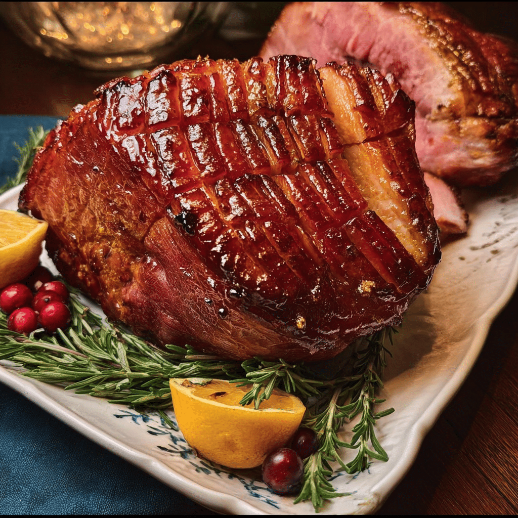 Sweet & Savory Glazed Christmas Ham