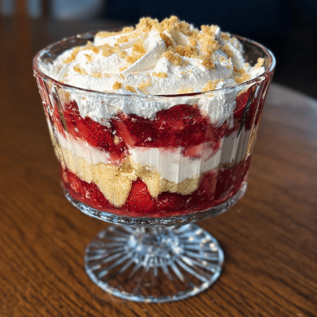 strawberry shortcake trifle