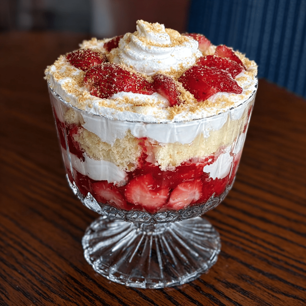 strawberry shortcake trifle