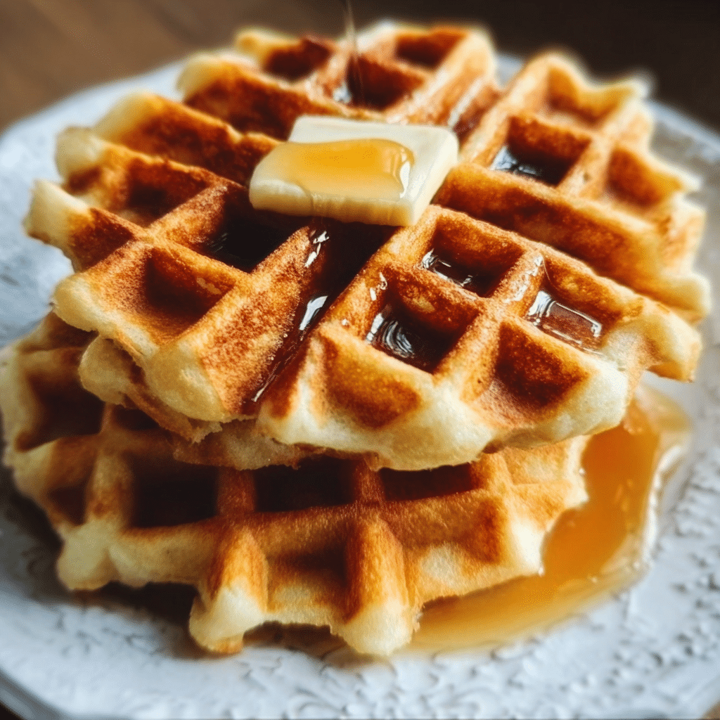 crispy homemade waffles