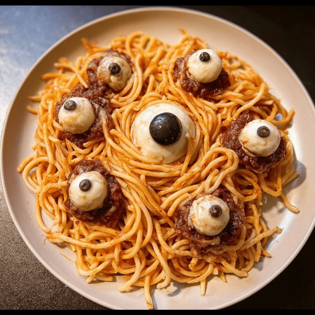 Spooky Dinner Made Easy – Creepy Eyeball Pasta