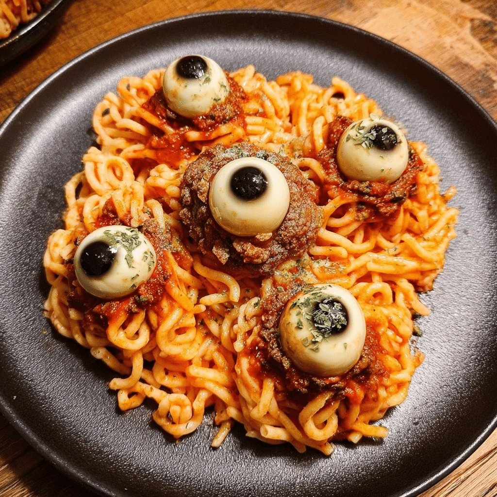Spooky Dinner Made Easy – Creepy Eyeball Pasta