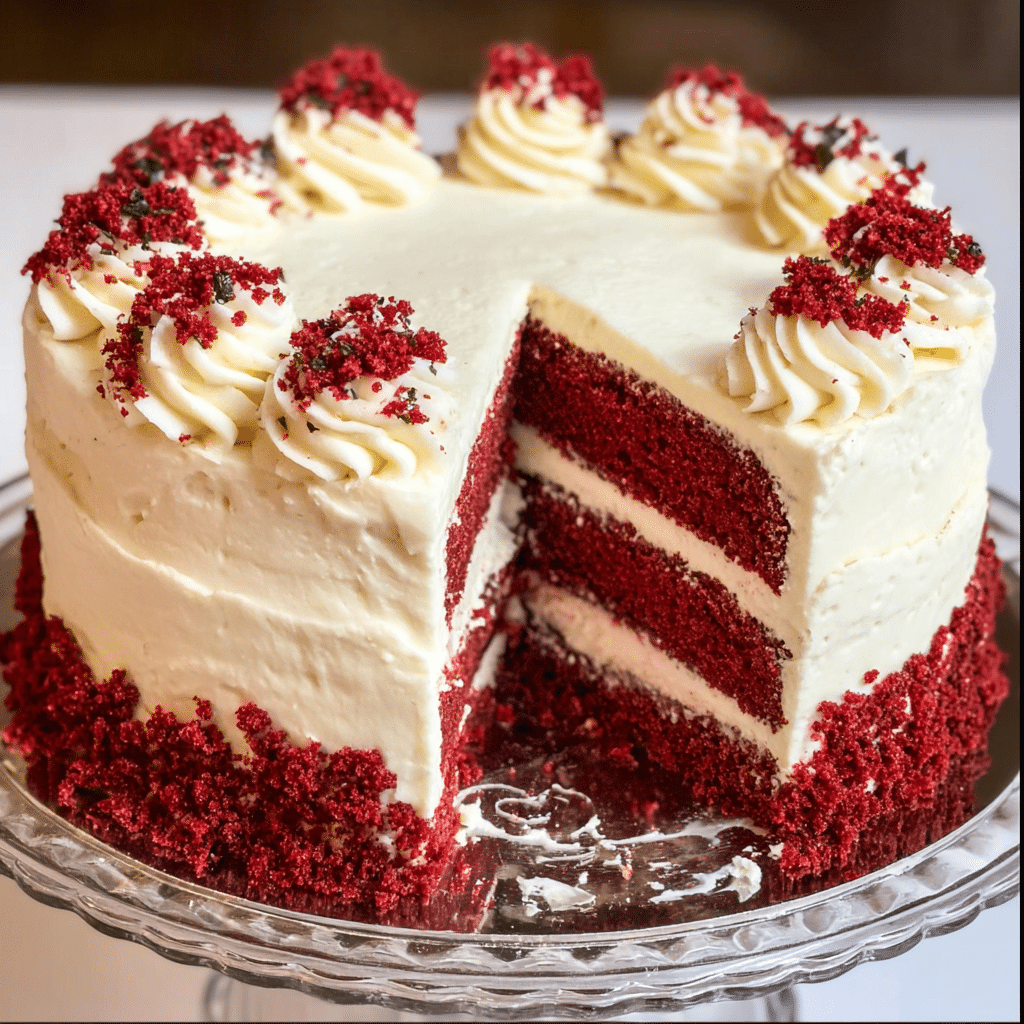 Red Velvet Cake Classic Christmas Dessert