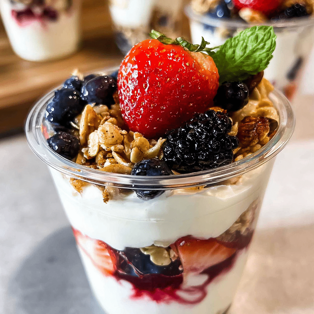 Greek yogurt parfait