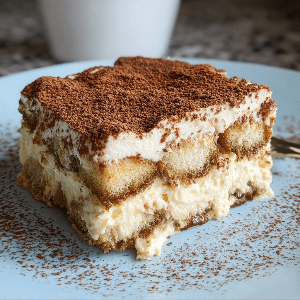 creamy homemade tiramisu dessert