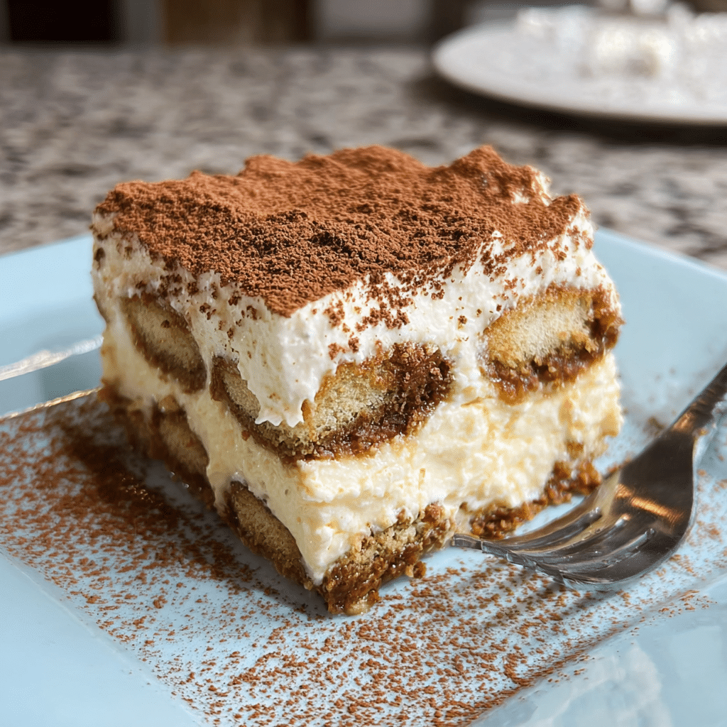 creamy homemade tiramisu dessert