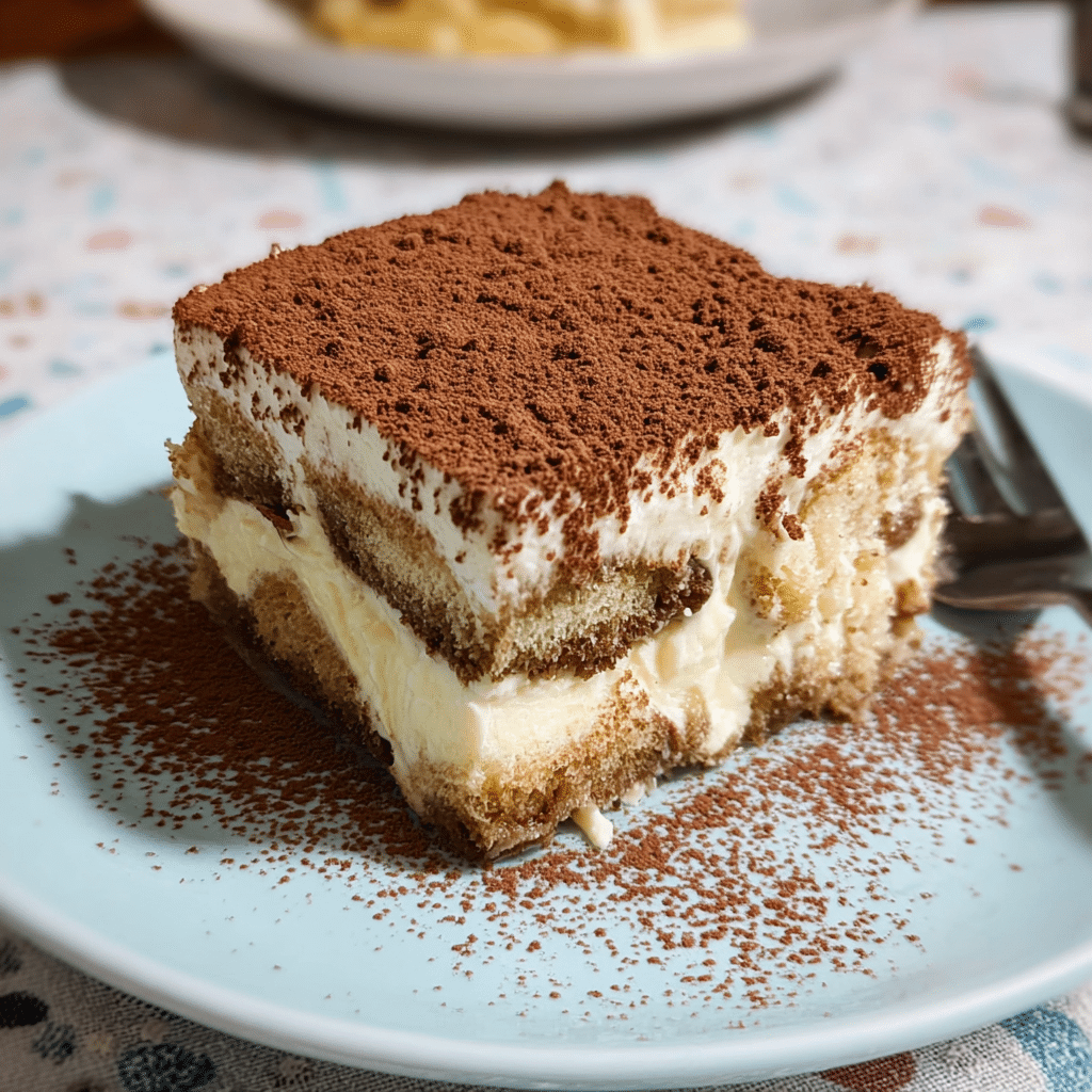 creamy homemade tiramisu dessert