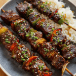 Garlic Soy Grilled Steak Kebabs – High Protein Summer Recipe