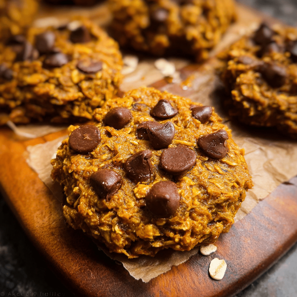 Flourless Pumpkin Oatmeal Cookies