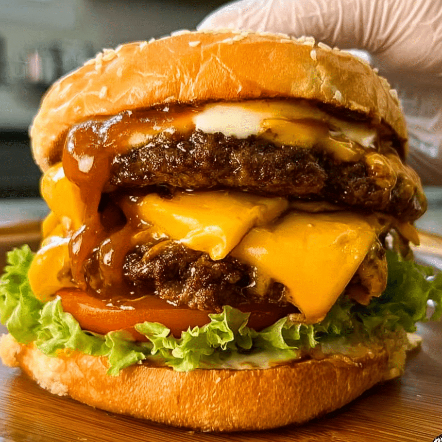 Juicy Halal Cheeseburger Recipe