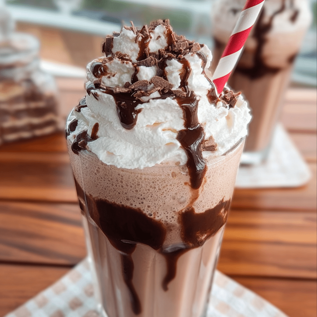 Classic Creamy Chocolate Milkshake