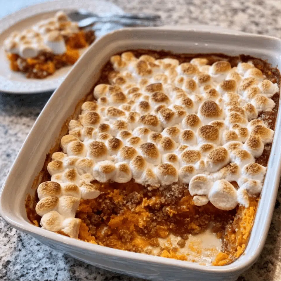 Sweet Potato Casserole with Marshmallows