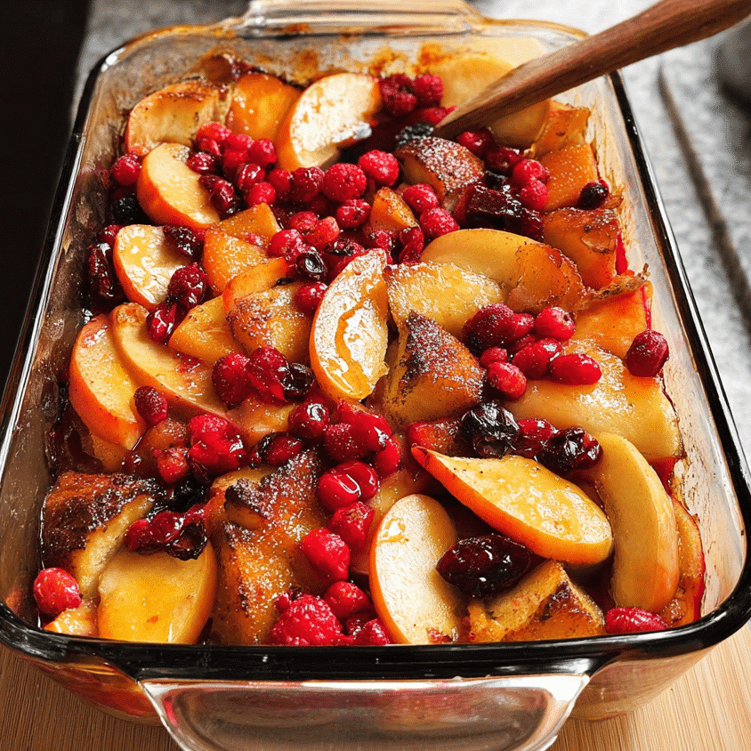 Spiced Hot Fruit Bake