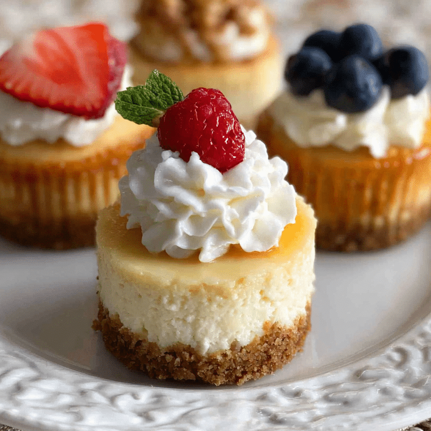 Bite-Size Dessert Idea: Mini Fall Cheesecakes