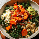Healthy Fall Salad: Quinoa Sweet Potato Kale salad