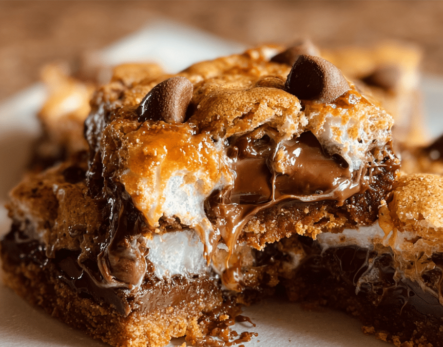 Gooey S’mores Bars Recipe
